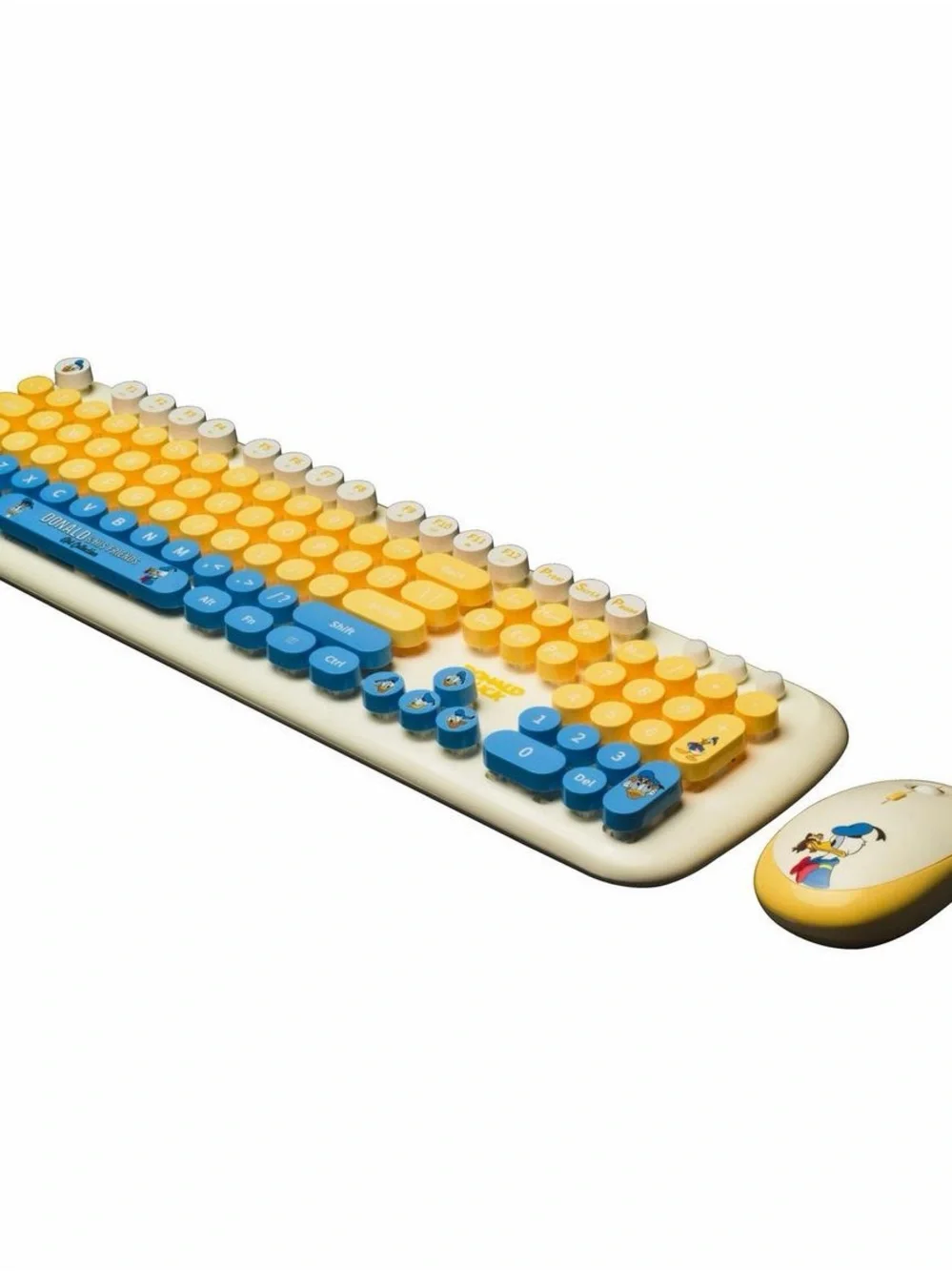 Disney Donald Duck 90th Anniversary 2.4G Wireless Keyboard and Mouse Bundle